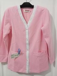 良品衣店--溫暖粉紅色排釦開襟罩衫小外套  XXS號  護理師外套  道具服