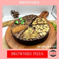 brownies fudgy / ulang tahun / birthday / brownies - bronies pizza