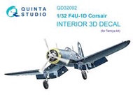 ㊣ Quinta Studio 1/32 F4U-1D 美軍海盗戰機 Tamiya 3D立體浮雕水貼 QD32092
