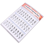 【Chuangtfx03】Saxophone Practice Chart Coated Paper Saxophone Fingering Chart Saxophone Fingering Cha