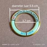 Glow in the dark ignition keyRing for calya sigra agya ayla