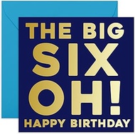 Central 23-60th Birthday Card - 'The Big 60' - Sixtieth Birthday Card for Men - For Him - Fun Birthd