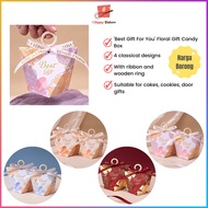 INS Best Wishes Floral Mini Gift Box | For Door Gifts Wedding Birthday Baby Shower Christmas Appreciation
