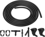 Boxonly Windshield Washer Nozzles Kit – Includes 2 Nozzles, 2.2M Washer Hose, 3 Connectors – OE Repl