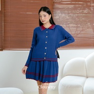 Clouwny Hyuna Knit Skirt Set Premium KnitWanita Fit to XXL