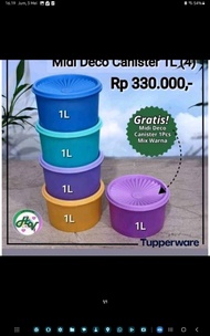 Tupperware Toples Midi Deco Canister (1)