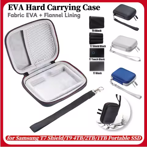 EVA Hardshell Case Shockproof External Hard Drive Bag Anti-Scratch Portable Storage Bag for Samsung 