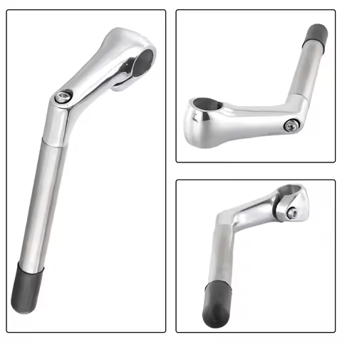 1pc 22.2mm Bicycle Stem Aluminum Alloy Old School Stem Bike Riser Stems For Folding Bikes Replacemen