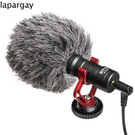 LAPARGAY 1 Set Boya BY-MM1 Microphone, Cardioid Capacitive Video Microphones, Laptop Shock Absorbers Universal Compact Audio Recording Mic Android Smartphones