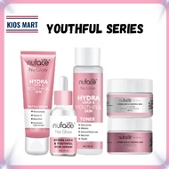 Nuface Nu Glow Hydra Lock & Youthful Facial Wash 80g | Toner 100ml | Serum 20ml | Day Cream & Night 