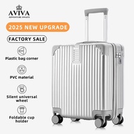 AVIVA 18inch Lightweight Luggage Travel Bag Hand Carry Luggage 360 Universal Wheels Suitcase