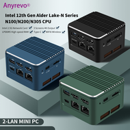 Super Mini Soft Router M1 12th Gen Alder Lake i3 N305 N100 2x Intel 2.5G LAN Firewall Mini PC Type-C