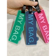 luggage tag Letter Luggage Tag Creative PVC Cartoon Luggage Tag Luggage Identification Tag Anti-Lost