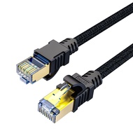 สาย Lan สำเร็จรูปพร้อมใช้งาน สายแบน Cat7 RJ45 Ethernet Network Cable Cat7 Lead 10Gbps 600Mhz LAN UTP Patch Gold plated 0.5m 1.5m 2m 3m 5m 10m