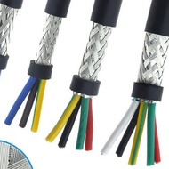 2 Meters 22AWG UL2464 Multi-core Shielded Wire 2 3 4 6 Core Power Cable Double Layer Shielded Line