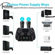 [Tachiuwa] 4-in-1 Controller Charger Dock Quick Charging Stand For PS4/MOVE/PS4 VR New