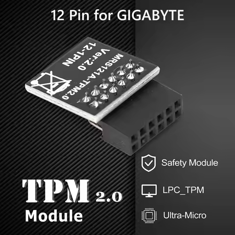 TPM 2.0 Encrypted Security Module LPC 12 14 20 Pin Mainboard Card TPM2.0 Module for ASUS Gigabyte Mo