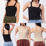 TANK TOP RIB SQUARE NECKWanita ET44
