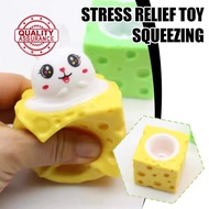 Funny Rabbit Cup Squeeze Toys Stress Relief Pet Cheese Pinch Fun Stress Ball Vent Squirrel Cup E4w3