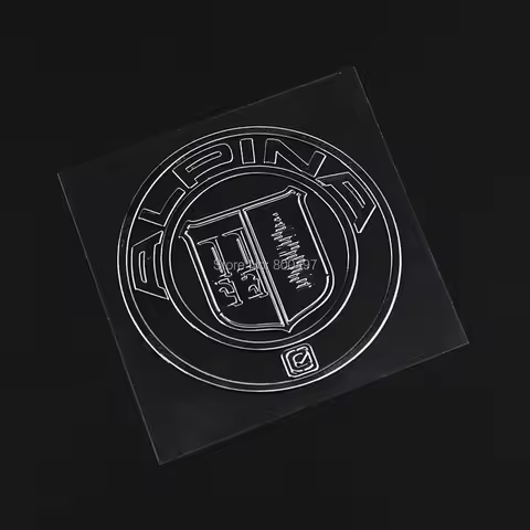 3D Car Trunk Nickel Alloy Badge Emblem Sticker Accessories Adhesive Car Styling Badge Decal For Alpi