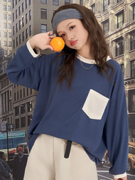Áo thun hạt gạo oversize mix túi Tess Oversize Pullover - ufo.thebasic