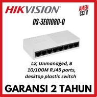 SOHO Value Series: Unmanaged Desktop Switch Plastic, L2 Hikvision DS-3E0108D-O