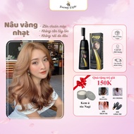 Dầu gội nhuộm tóc màu Nâu Vàng Nhạt Nagi LINEN COLOR 06 dầu gội Nagi chiết xuất từ thiên nhiên chai 
