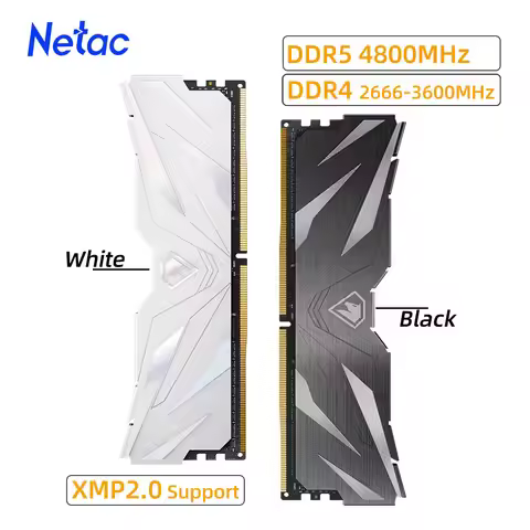 Netac Ram Memory DDR4 32GB 16GB 8GB Memoria RAM DDR4 3200MHz 3600MHz DDR5 4800MHz XMP2.0 Dual Channe