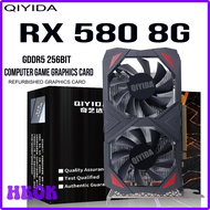 [HKOK] Qiyida Grafiken Karten AMD RX580 8G Für GDDR5 GPU RX 580 8GB 256Bit 2048SP Computer GPU RX580