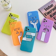 Ready Stock iPhone case 12 5 5S SE 6 6S 7 8 Plus X XS XR 11 Pro Max Phone Cover ins fun smiley face for iPhone11/Apple 1