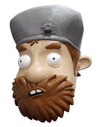 Crazy Dave Plants vs Zombies Adult Mask Multicolor