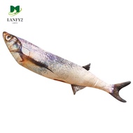 ALANFY Cartoon Fish Plush Toy, Grouper PP Cotton Simulation Fish Plush Pillow, Sofa Cushion Perch Lo