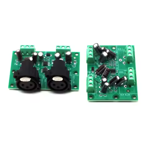 Stereo XLR Balanced Audio Input Converted To Single Ended RCA Audio Output . XLR Balanced TO RCA boa