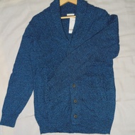 Cardigan Rajut Biru (thrift)