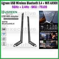 Ugreen USB Wireless Bluetooth 5.4 + Wifi AX900 5GHz + 2.4Hz - SKU: 75109