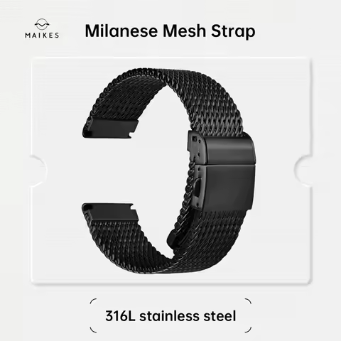 Luxury Milanese Mesh Watch Strap, For Rolex, Omega, IWC, Breitling, Watch Accessories Watchband, 316