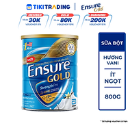 Thực phẩm dinh dưỡng y học Ensure Gold hương vani ít ngọt 800g/850g
