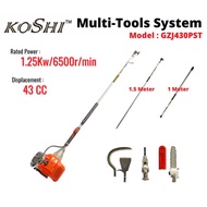 KOSHI MESIN SAWIT GARDEN Multi-Tools System GZJ43PST(Mesin Sabit Sawit,ChainSaw/Pole Saw)