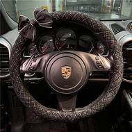 Car Steering Wheel Cover Goddess Style Cotton Linen Car Steering Wheel Grip Cover Four Seasons Unive