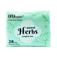 Uucare day & night herbal sanitary napkin 28cm