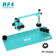 กล้องจุลทรรศน์สามตาแบบปรับมุมได้อิสระ RF4 RF-FX35A กำลังขยาย 7-50 เท่า พร้อมแผ่นซิลิโคน RF-PO16 - รุ