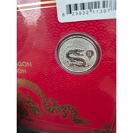 Souvenir save aven Silver Coin Year of Dragon L, Superman Coin Fine Silver 999.9