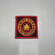 Patch Emblem Bordir Logo Mitra Polri Satpam 3D Timbul