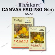 ThinkArt Artist Canvas Pad A4/A3 280gsm Think Art Canvas Book A4/A3