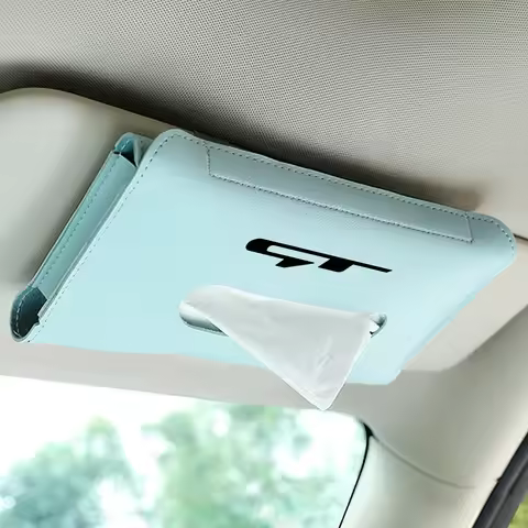 For Kia GT Line Elantra Sportage Rio Ev6 Car Tissue Box Towel Sets Car Sun Visor Tissue Box Holder A