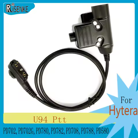 RISENKE-U94 Ptt Tactical Adapter, Walkie Talkie Radio, Connector Radio for Hytera PD702,PD702G,PD780