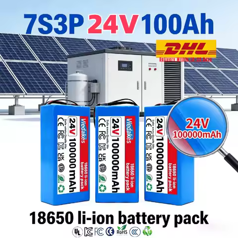 7S3P High Capacity 100000mAh 18650 Lithium Battery Long Cycle Life Efficient Energy Storage for Indu