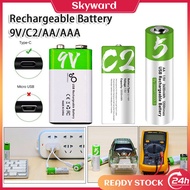 Fast & Quick Charge Battery Smart Tag 1.5V Lithium Li-ion AA / AAA /9C Rechargeable Battery