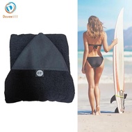 Dovewill Surf Board Sock Cover Black Pointed Tip Lightweight Storage Bag for 6.6ft Board Protection 