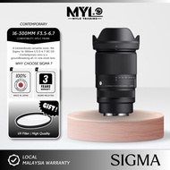 Sigma 16-300MM F3.5-6.7 DC OS Contemporary Lens for SONY E-mount | Fujifilm X-Mount | Canon RF Mount